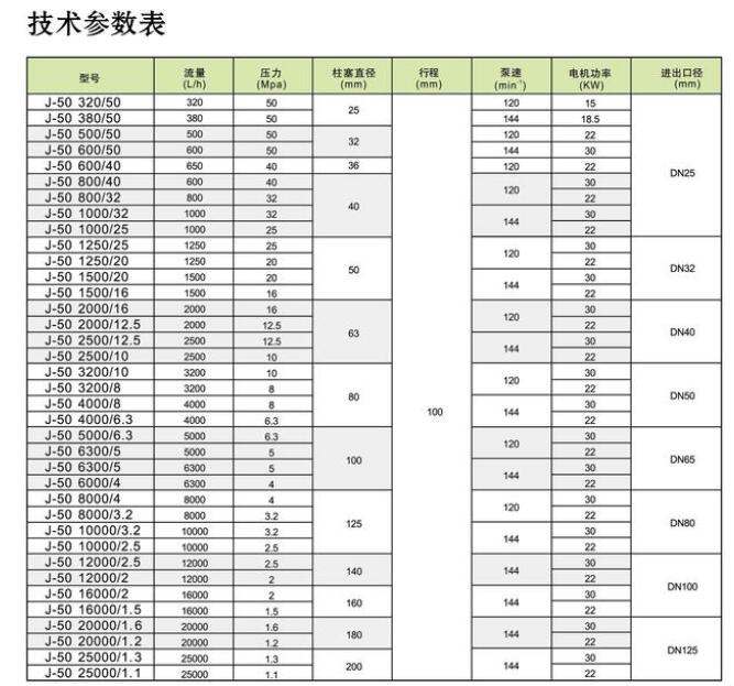 J-50柱塞式计量泵(图2)